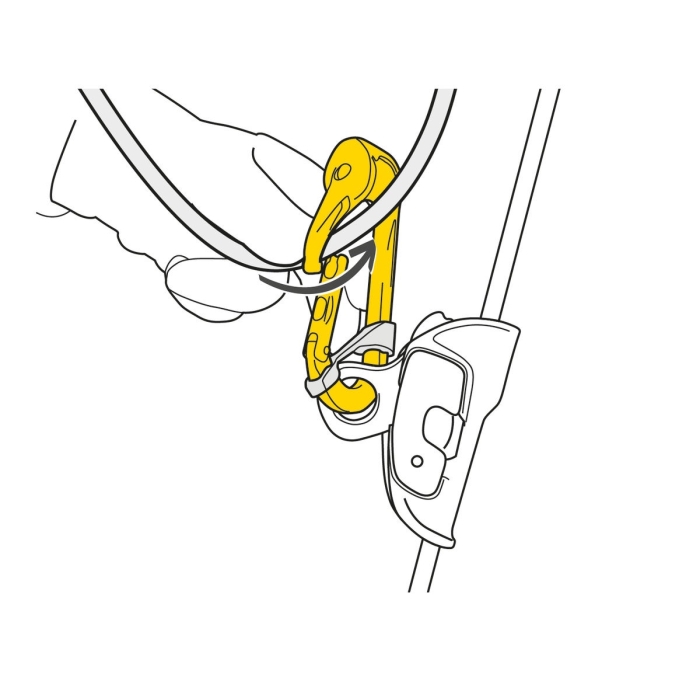 Bloczek - karabinek Petzl ROLLCLIP A/ Triact-Lock